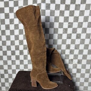 Dolce Vita Brown Suede Over-the-Knee Boots